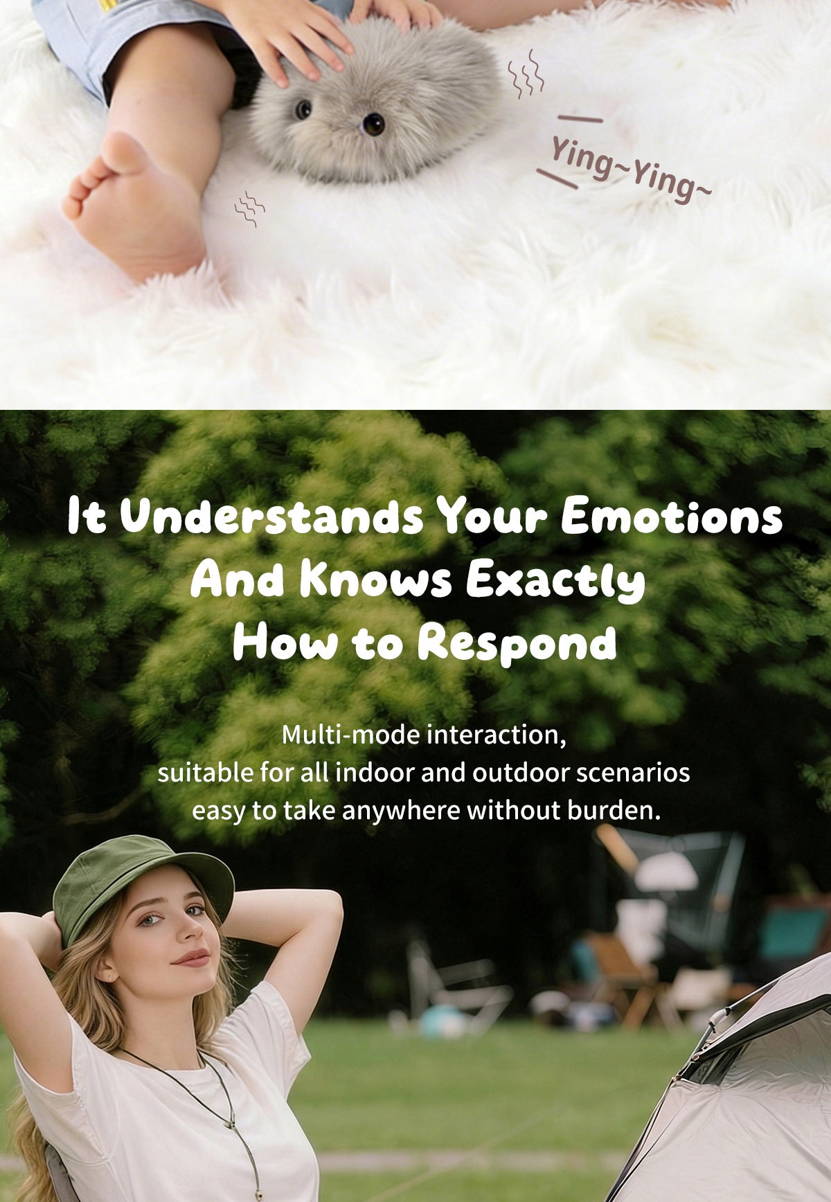 AI Smart Interactive Plush Companion - Unique Personality, APP Linkage & Personalized Growth