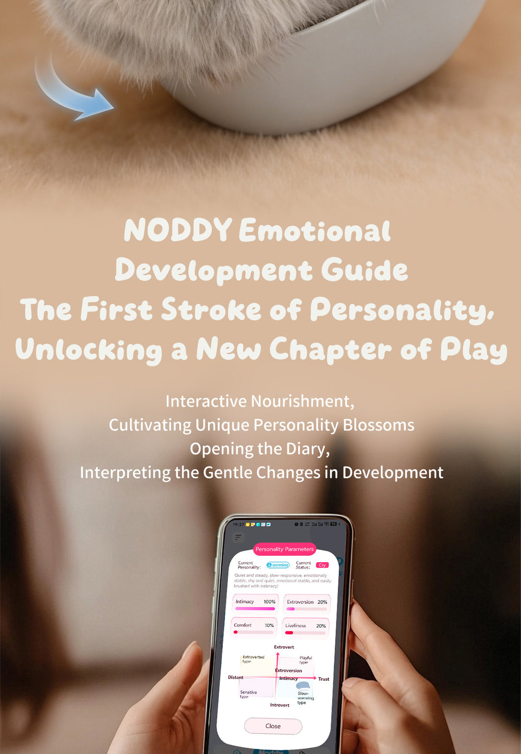 AI Smart Interactive Plush Companion - Unique Personality, APP Linkage & Personalized Growth