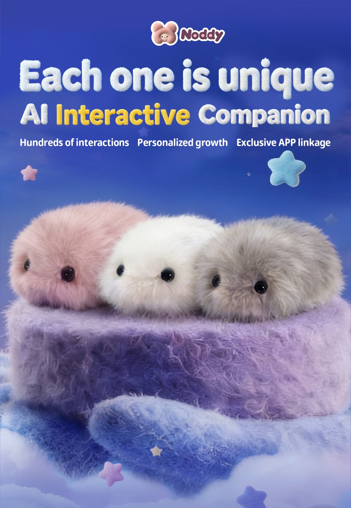 AI Smart Interactive Plush Companion - Unique Personality, APP Linkage & Personalized Growth