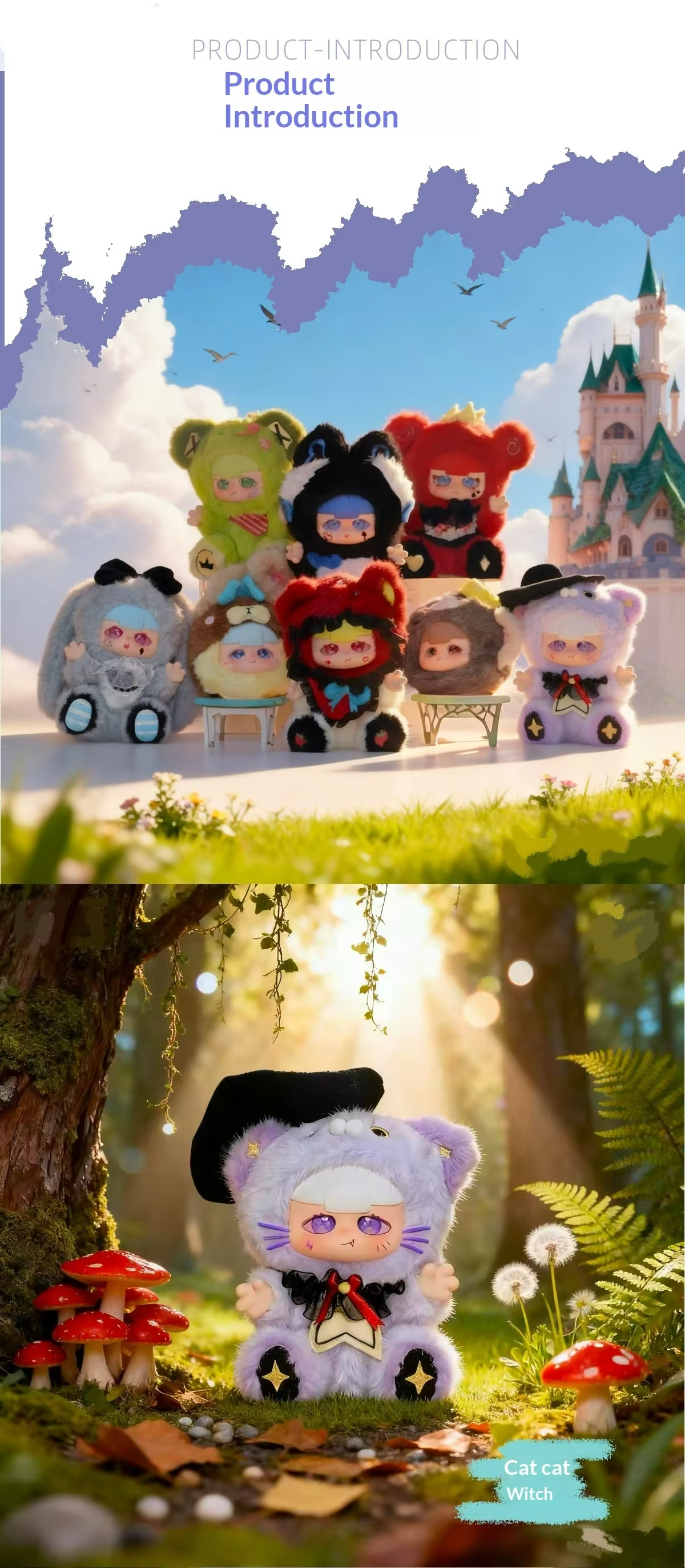 MOMOO Smart Companion Children's Dialogue Robot Plush Stuffed Animal Blind Box Set 6 AI Educational Toy Unisex for Kids