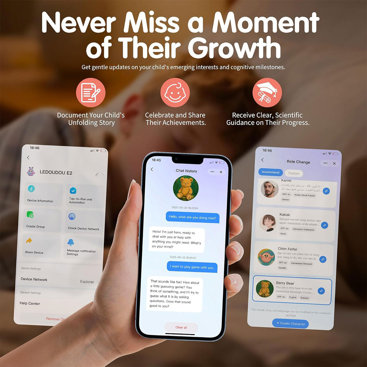 AI Smart Companion Interactive Doll Intelligent Dialogue Pendant Decoration Variable Eyes Intelligent Response