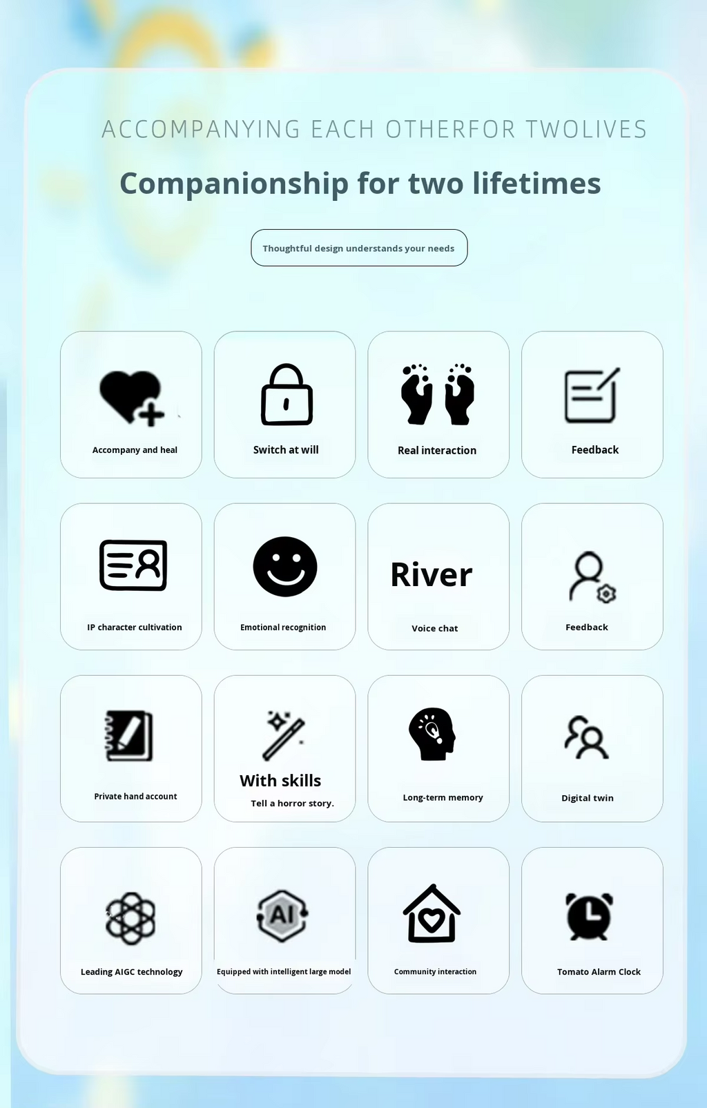 MOMOO Smart Companion Children's Dialogue Robot Plush Stuffed Animal Blind Box Set 6 AI Educational Toy Unisex for Kids