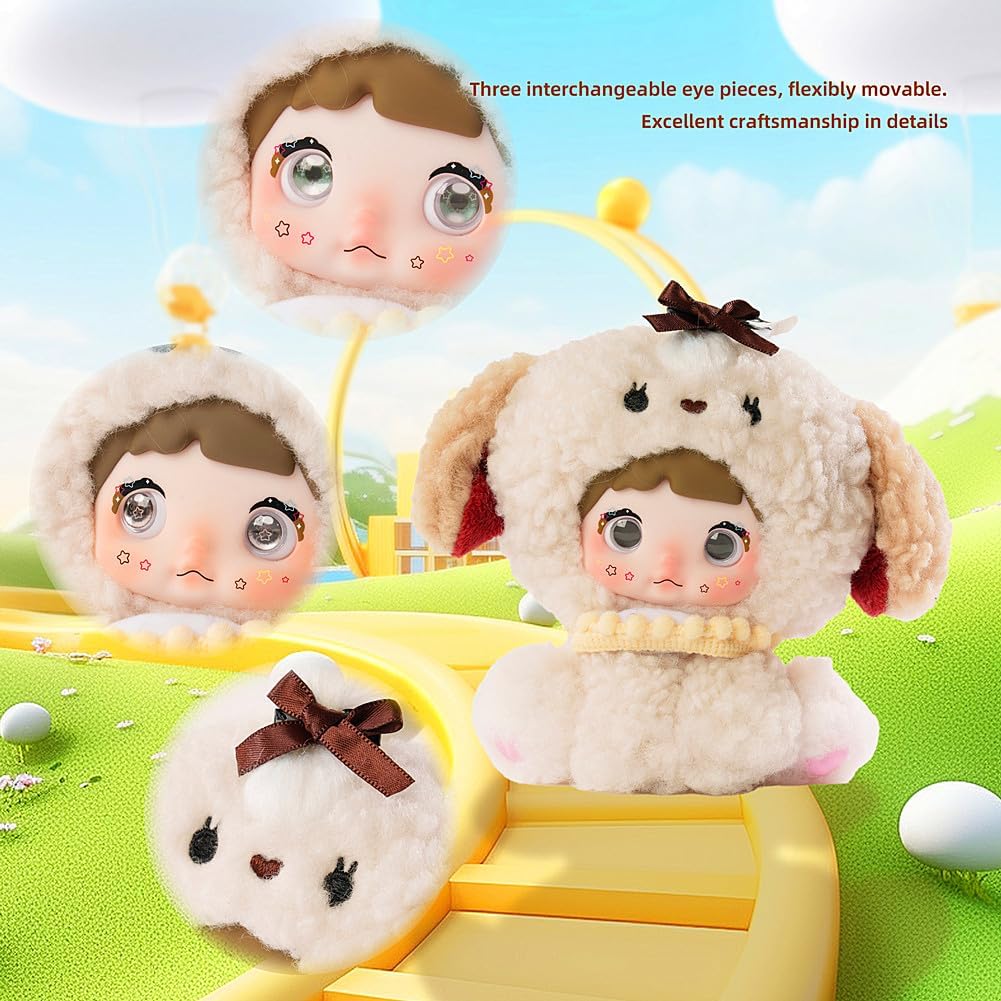 Nommi Plush Blind Box,Nommi Sitting Zoo Series Birthday Gifts 5 in