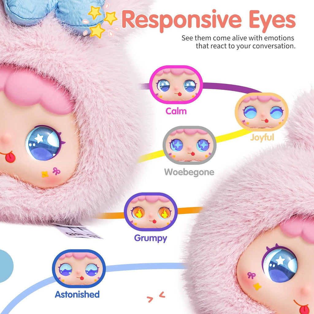 AI Smart Stuffed Animal with ChatGPT - Multilingual Emotional AI Companion Plush Toy, Interactive Learning Assistant & Memory Trainer for Kids