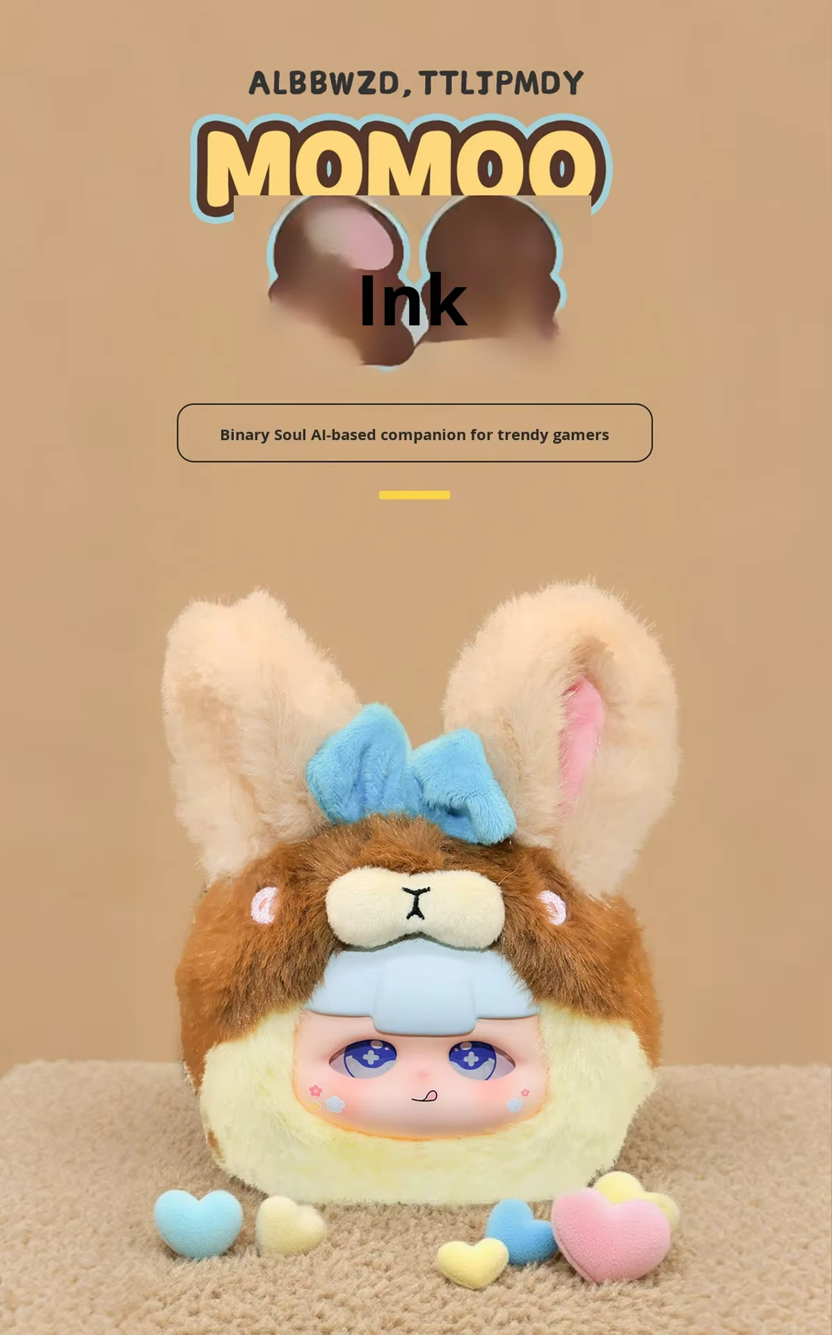 Momo AI Dream Fairy Tale Animal Theme Blind Box Polyester Doll Pendant Gift Toy with Color Box Packaging