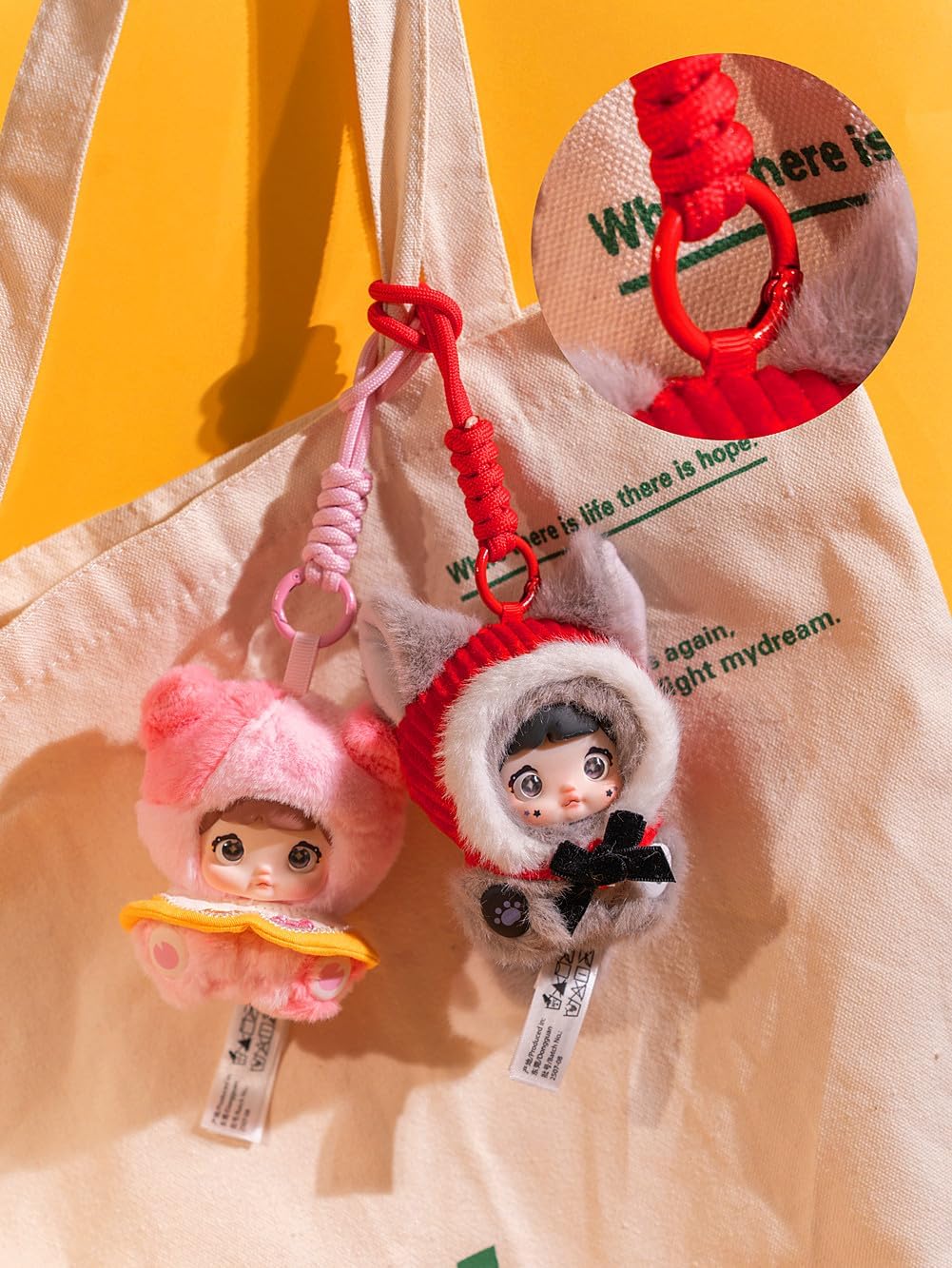 Nommi fairy Tale Town Series Stuffed Figures Blind Box Vinyl Plush Pendant Trendy Hanging Card Gift