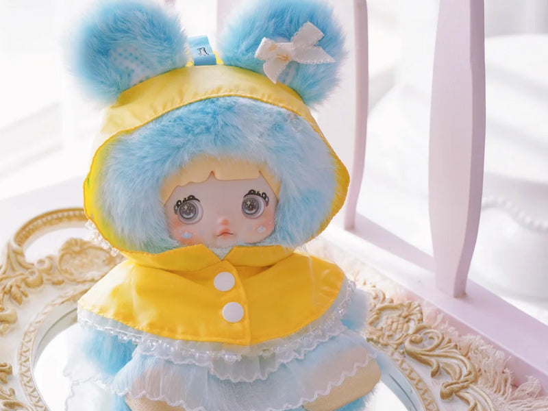 Kawaii Nommi Weather Forecast Series Stuffed Blind Box Keychain, Kawaii Mystery Vinyl Plush Toys Collectible for Birthday Gift