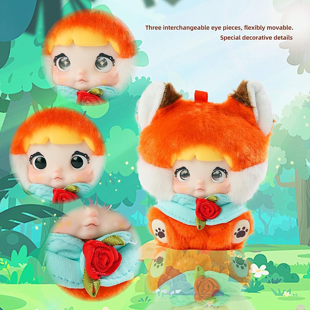 Nommi fairy Tale Town Series Stuffed Figures Blind Box Vinyl Plush Pendant Trendy Hanging Card Gift