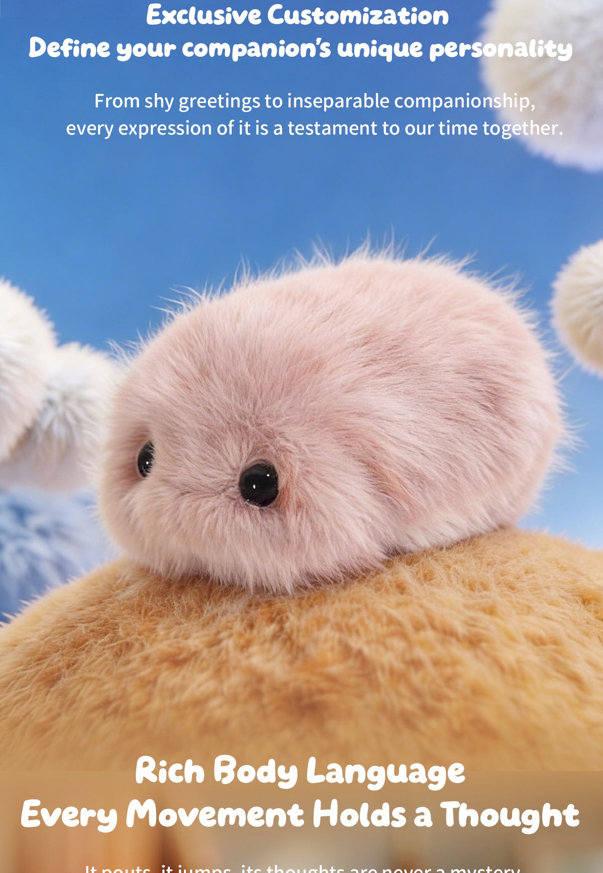 AI Smart Interactive Plush Companion - Unique Personality, APP Linkage & Personalized Growth