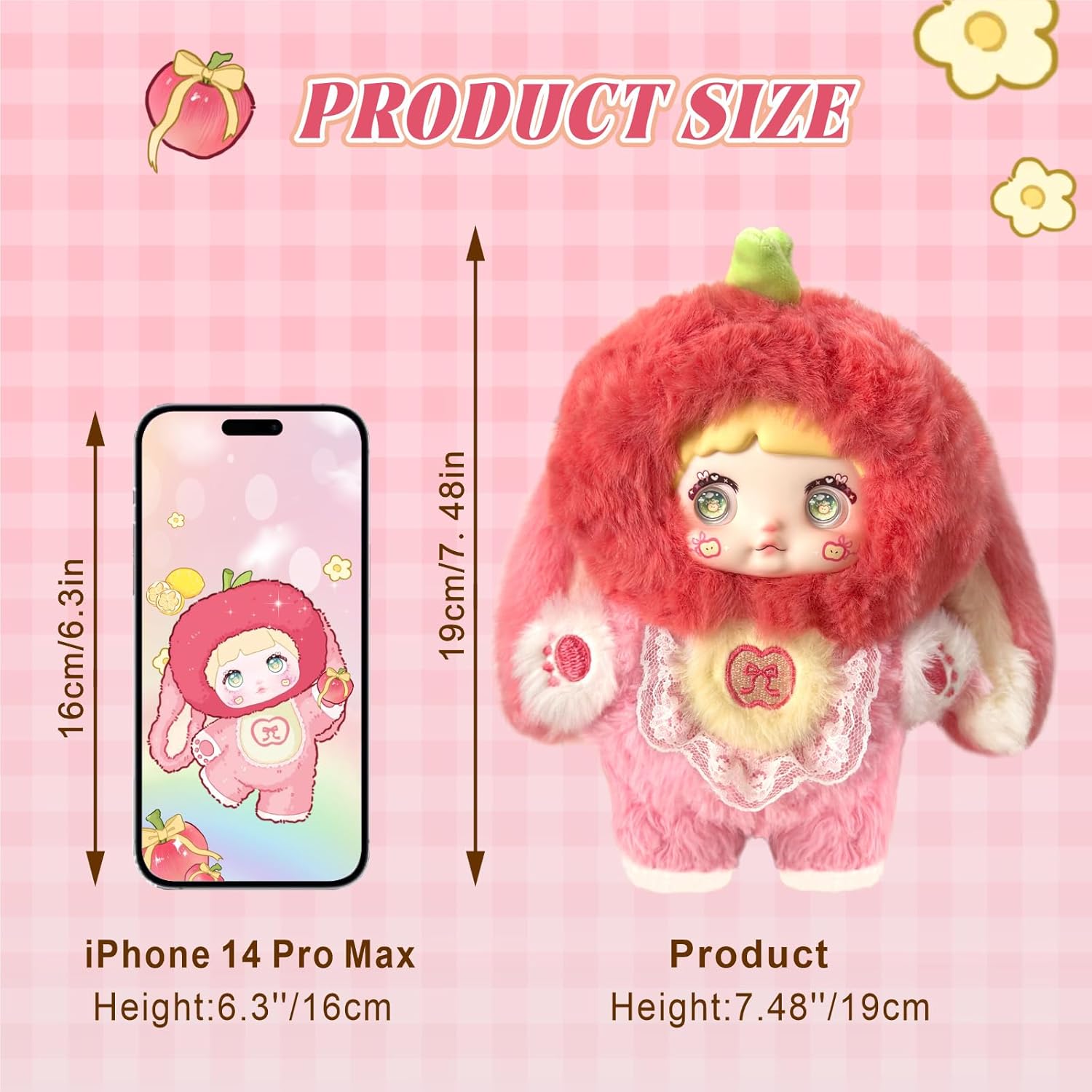 Plush Doll Blind Box for Birthday Gifts Stuffed Animals Toy for Boys Girls Nommi Interesting Fruits Series Random Design Collectible Toys