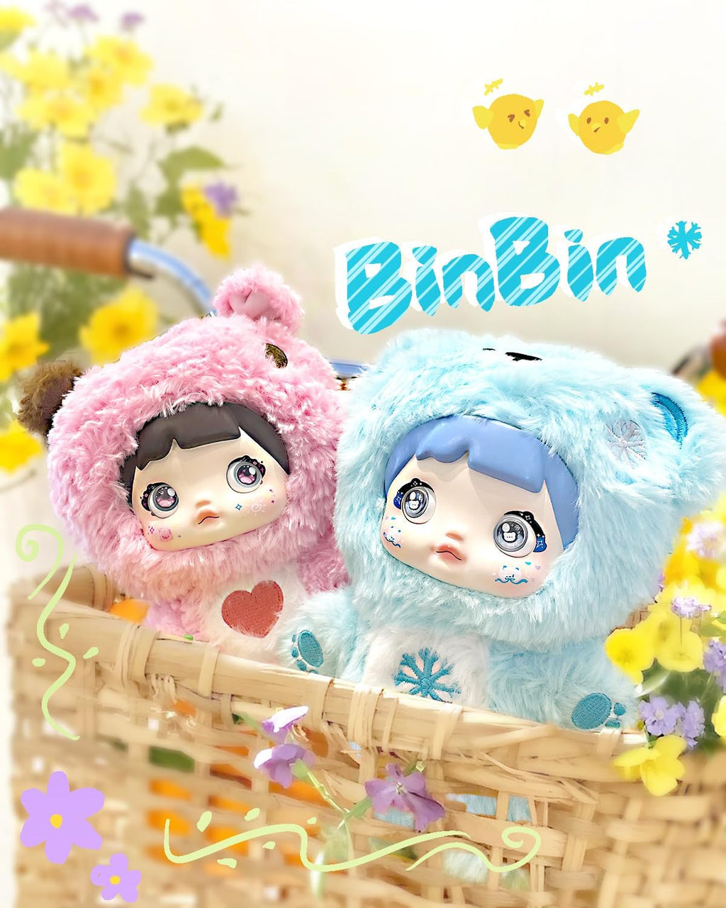 Nommi Blind box Loveliness Never Ends Doll for Collectors, Kawaii Vinyl Plush Doll with 3 Expressive Eye Changes, Collectible Figures for Holiday Birthday Gifts