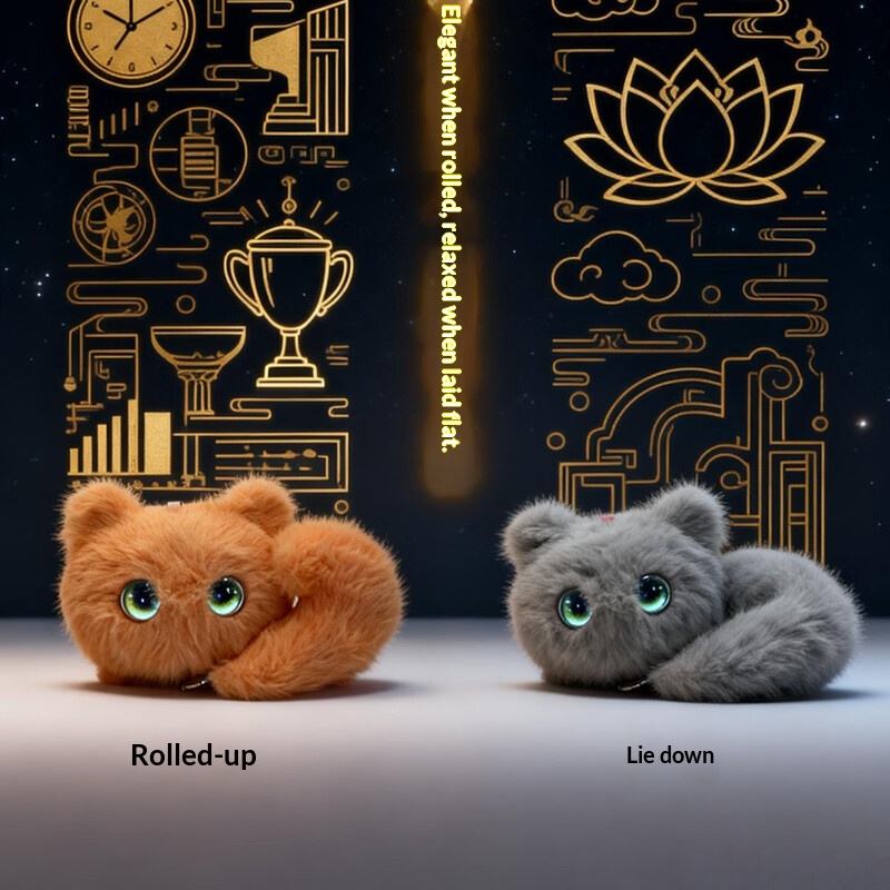 AI Curious Cat Smart Robot Voice-Activated Plush Toy & Electronic Pet Companion