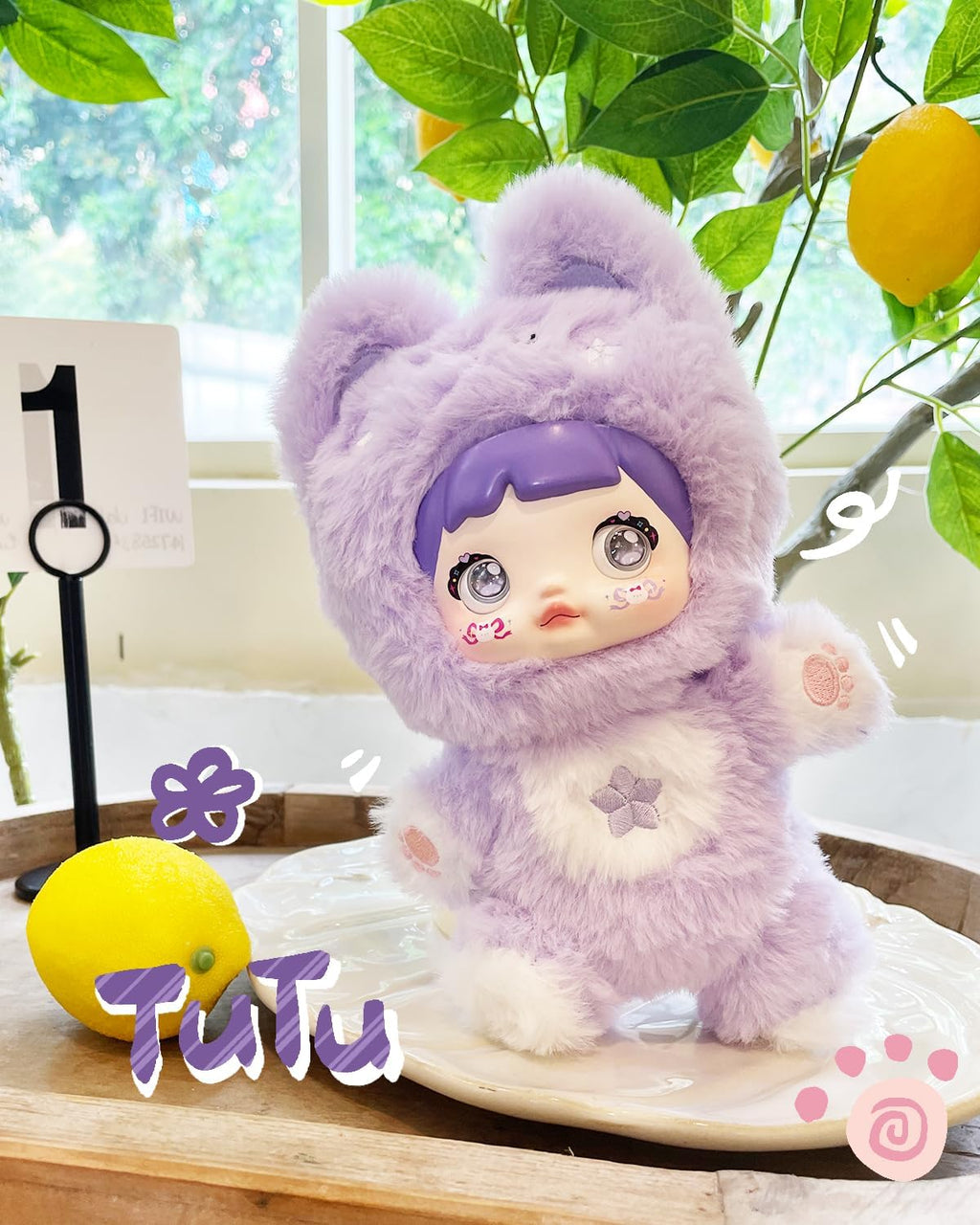Nommi Blind box Loveliness Never Ends Doll for Collectors, Kawaii Vinyl Plush Doll with 3 Expressive Eye Changes, Collectible Figures for Holiday Birthday Gifts