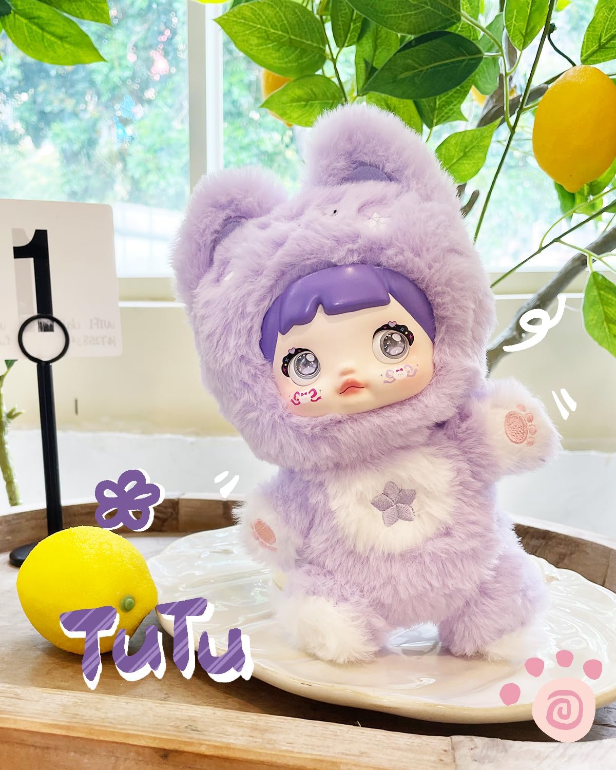 Nommi Blind box Loveliness Never Ends Doll for Collectors, Kawaii Vinyl Plush Doll with 3 Expressive Eye Changes, Collectible Figures for Holiday Birthday Gifts