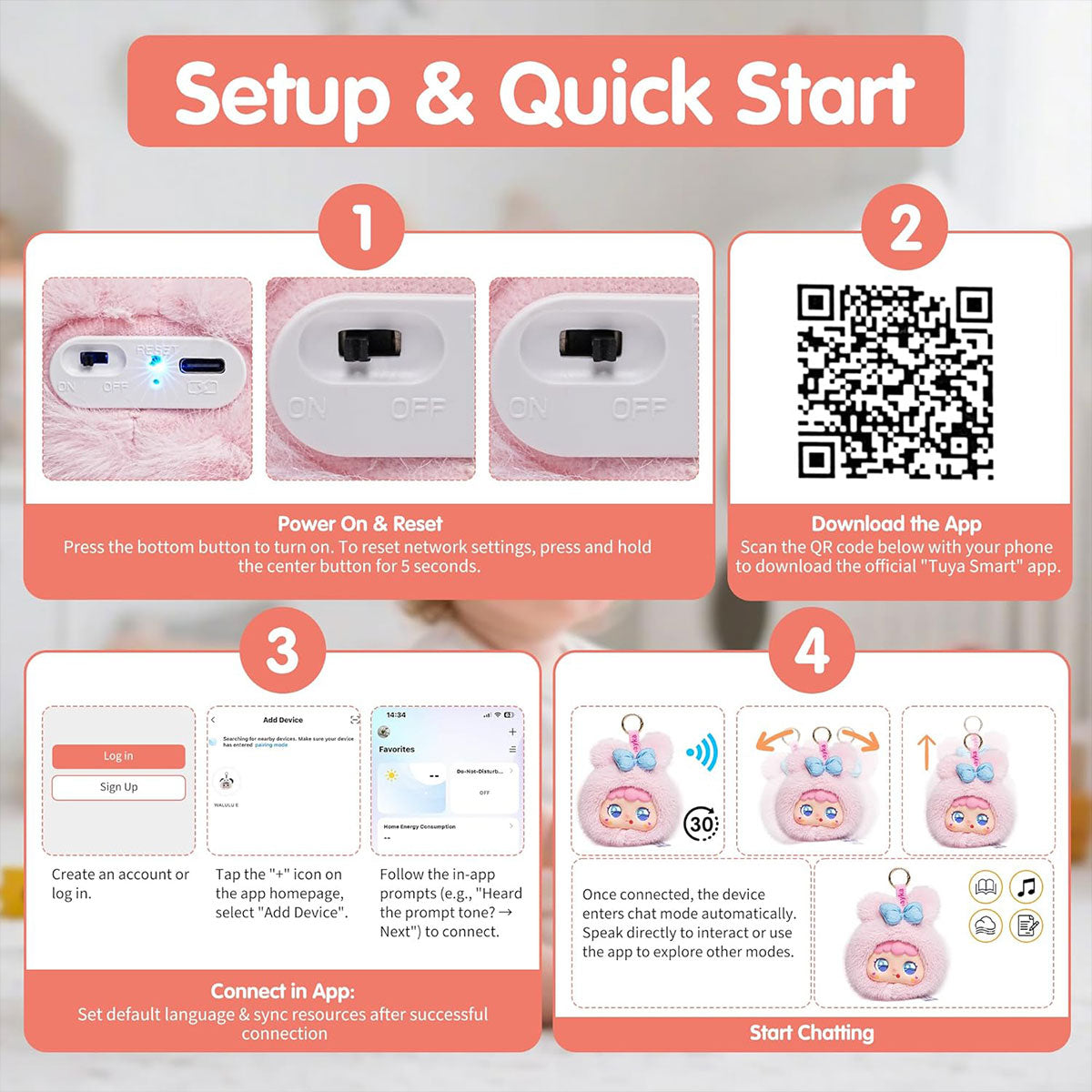 Ai Robot Toys AI Smart Stuffed Animal with ChatGPT Ai Toys for Kids Multilingual Emotional AI Companion Plush Toy