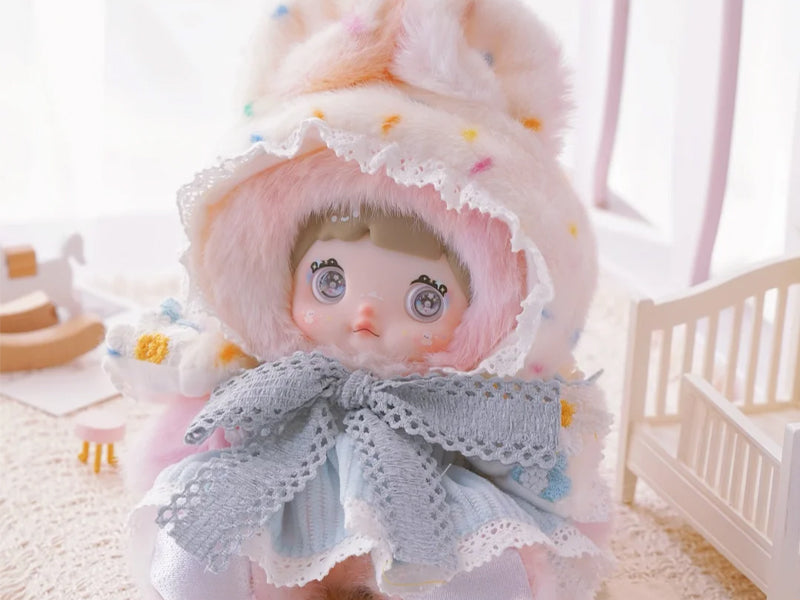 Kawaii Nommi Weather Forecast Series Stuffed Blind Box Keychain, Kawaii Mystery Vinyl Plush Toys Collectible for Birthday Gift