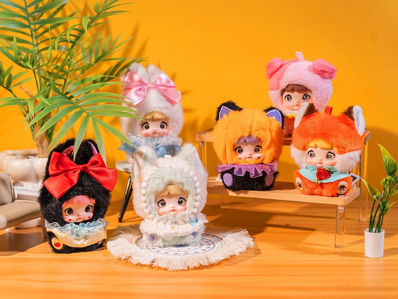 Nommi fairy Tale Town Series Stuffed Figures Blind Box Vinyl Plush Pendant Trendy Hanging Card Gift