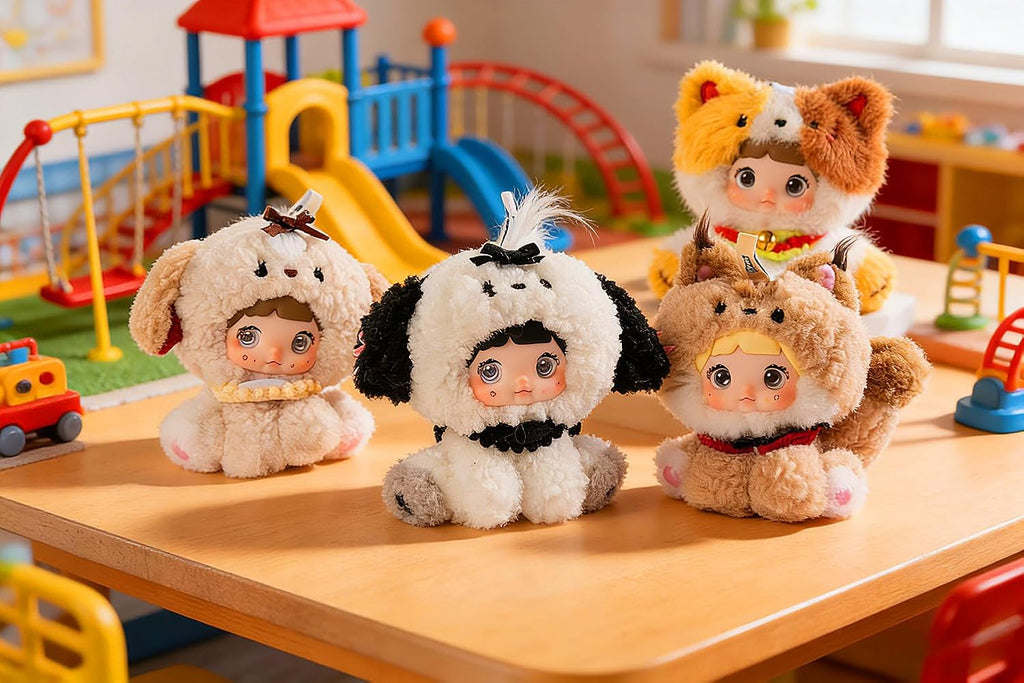 Nommi Plush Blind Box,Nommi Sitting Zoo Series Birthday Gifts 5 in