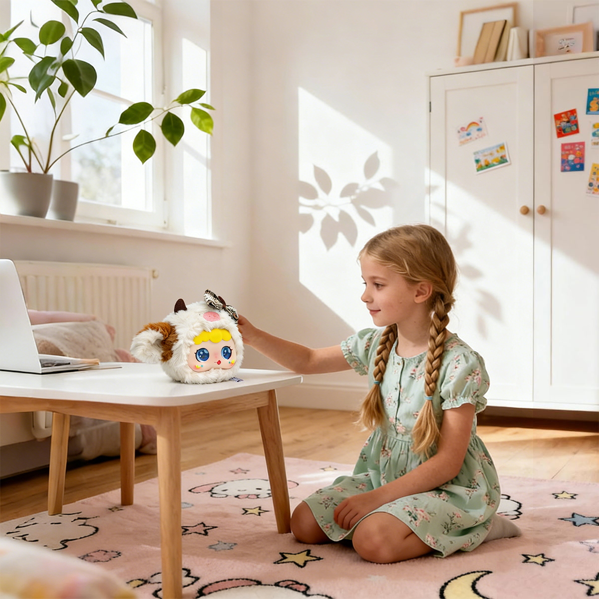 AI Educational Plush Toys Yellow Chicken ChatGPT Smart Robot with App Control and WiFi for Kids Valentine