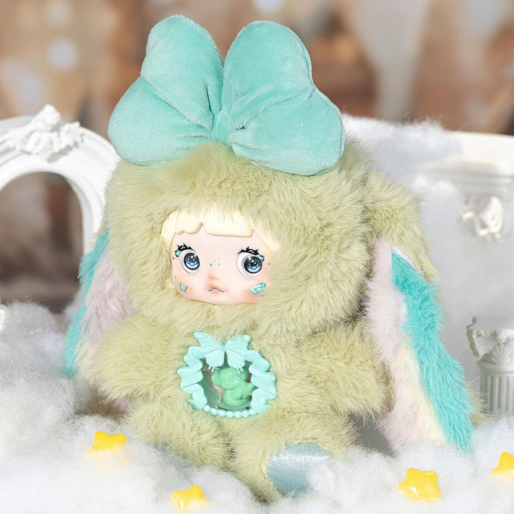 Nommi Blind Box Plush Figures, Cute Vinyl Blind Box Nommi Plush, Collectible Nommi Fantasy World Series, Kawaii Action Figure Mystery Box for Gifts