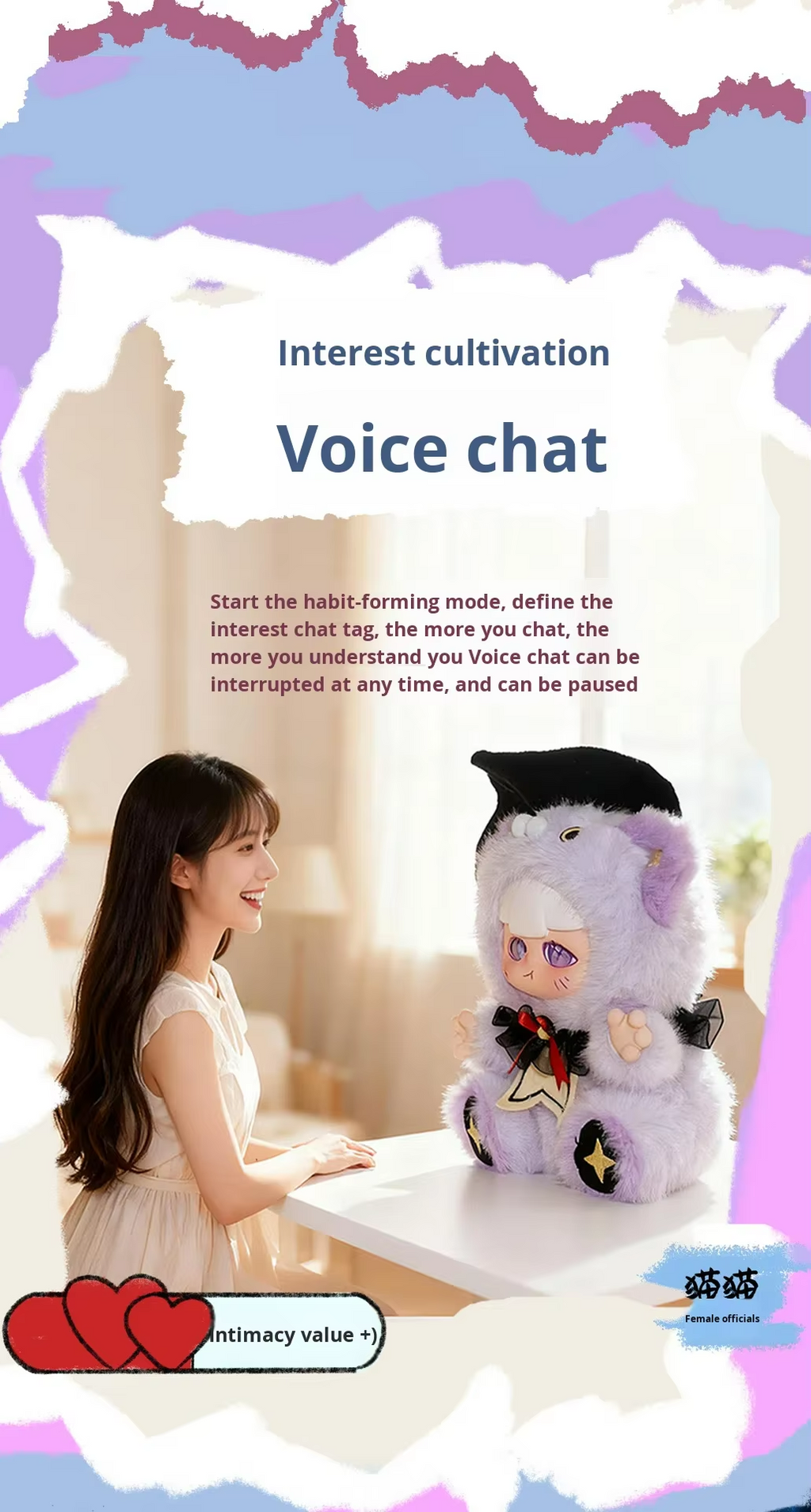 MOMOO Smart Companion Children's Dialogue Robot Plush Stuffed Animal Blind Box Set 6 AI Educational Toy Unisex for Kids