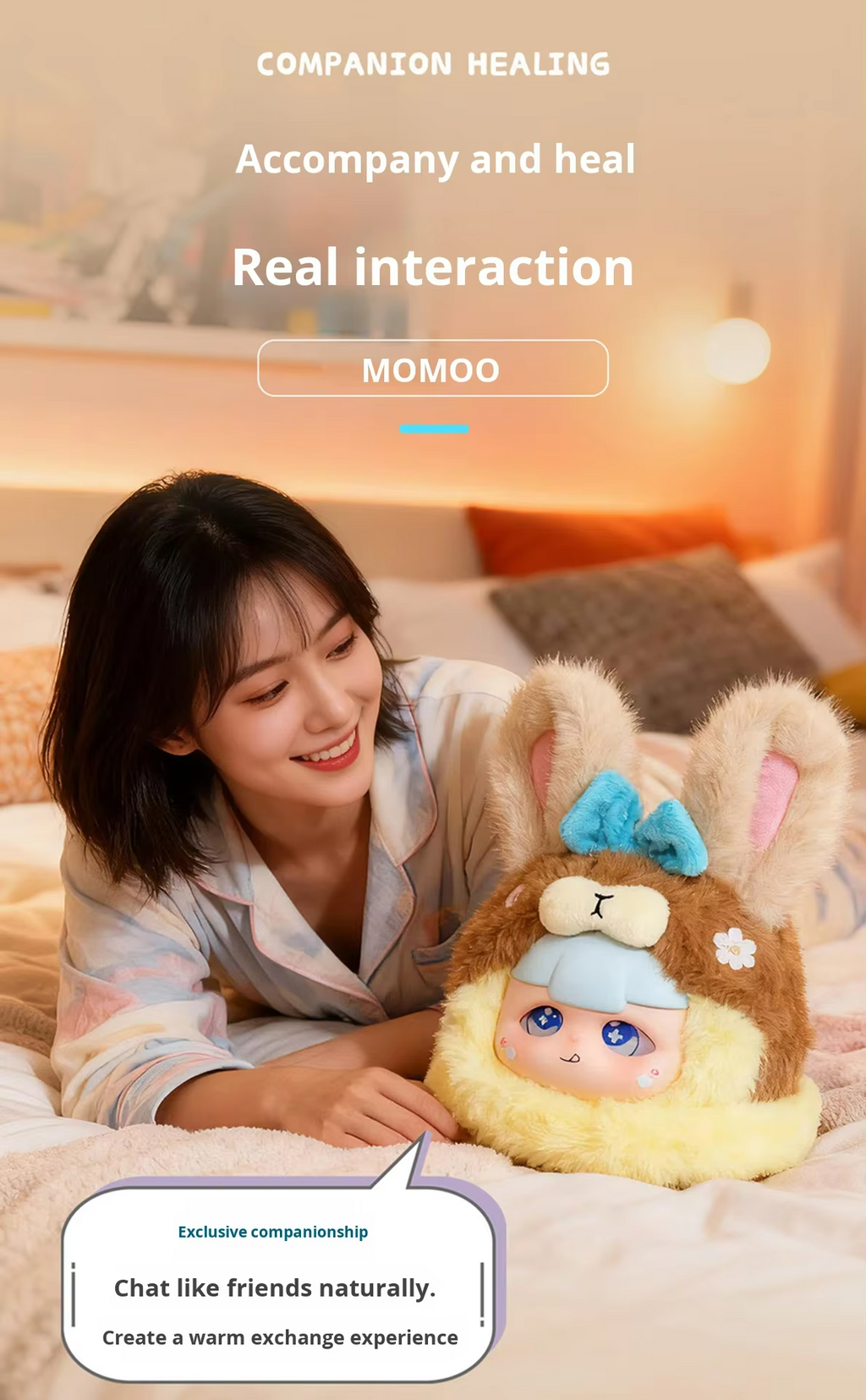 Momo AI Dream Fairy Tale Animal Theme Blind Box Polyester Doll Pendant Gift Toy with Color Box Packaging