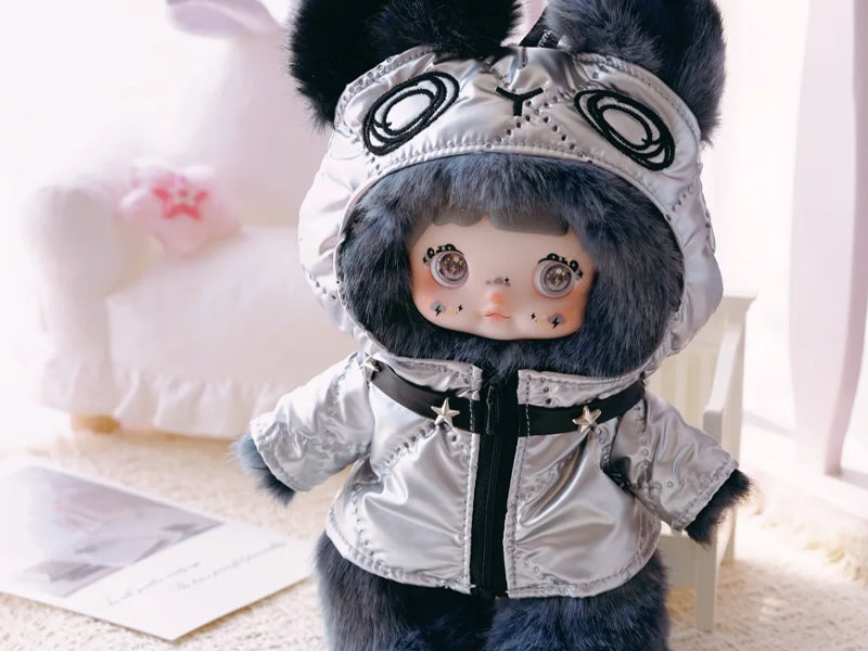 Kawaii Nommi Weather Forecast Series Stuffed Blind Box Keychain, Kawaii Mystery Vinyl Plush Toys Collectible for Birthday Gift
